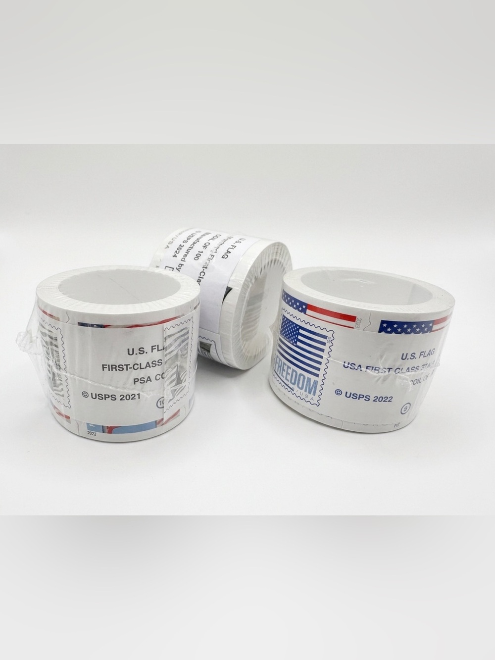 Postage stamp rolls